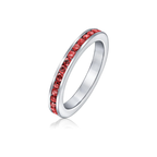 Ruby Eternity Band White Gold Ring