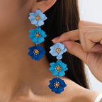 Timeless Vibrant Floral Earrings