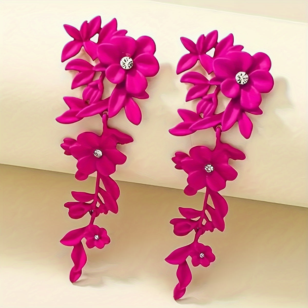 Exquisite Flower Leaf Earrings