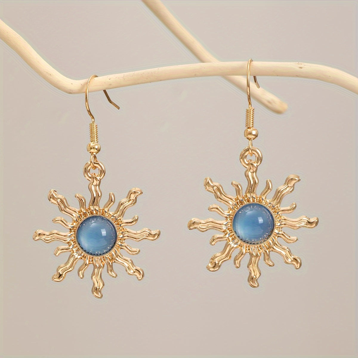 Sunburst Stud Boho Earrings