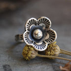 Retro Flower Minimalist Ring