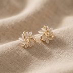 Luxe White Opal Earrings