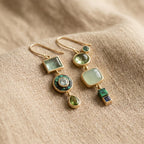 Graceful Green Stone Earrings