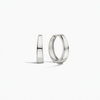 Gia Classic White Gold Hoops