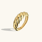 Vintage Croissant Gold Ring