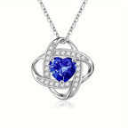 Nerida Luxaire Heart Sapphire Necklace