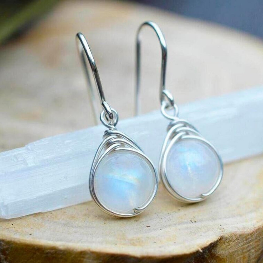 Vintage Filled Hook Drop Earrings