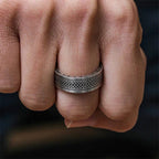 Engraved Rune Band Ring