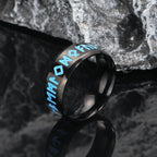 Luminous Rune Etched Ring