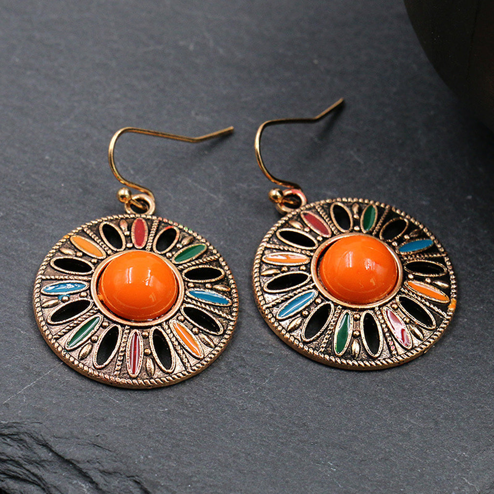Contemporary Circle Boho Earrings