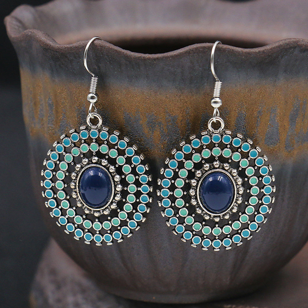 Contemporary Circle Boho Earrings