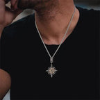 Round Compass Pendant Necklace
