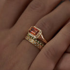 Golden Vintage Three Rings Set