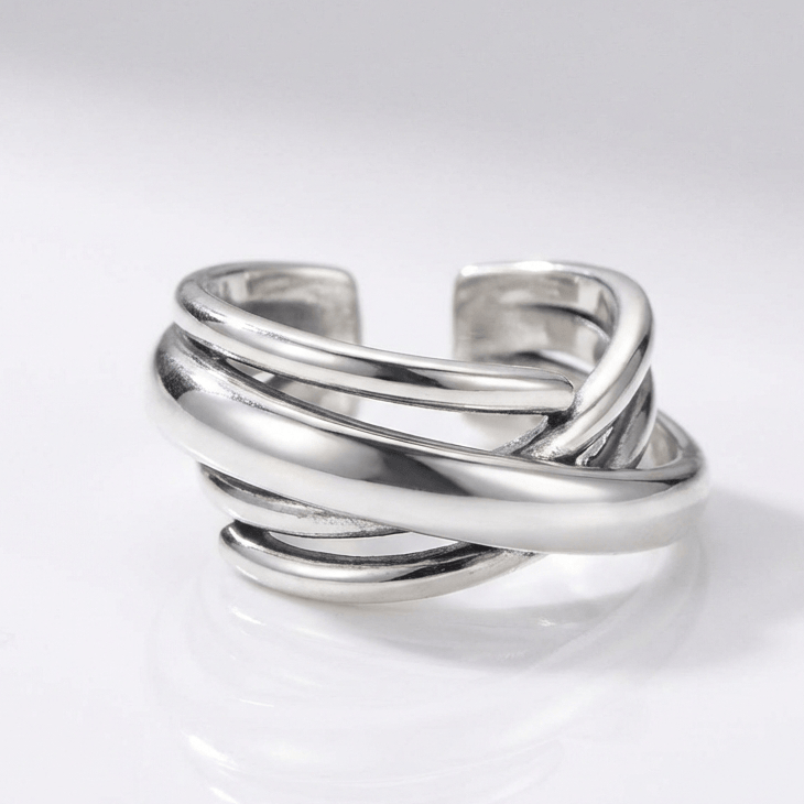 Silver Stacked Classic Ring