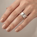 Handmade Gold Silver Two Tone Ring