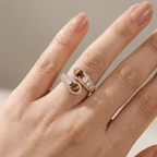 Gold Smokey Quartz Ring