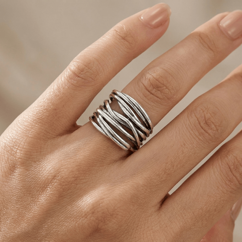 Silver Stacked Classic Ring