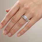 Zirconia Inlaid Whisper Ring
