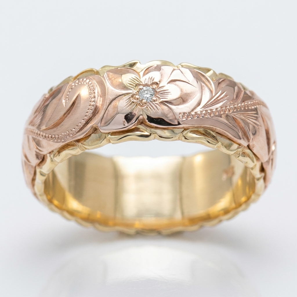 Antique Rose Golden Ring