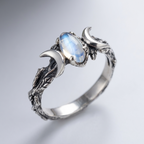 Elegant Moon Opal Ring