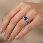 Cherished Blue Crystal Ring