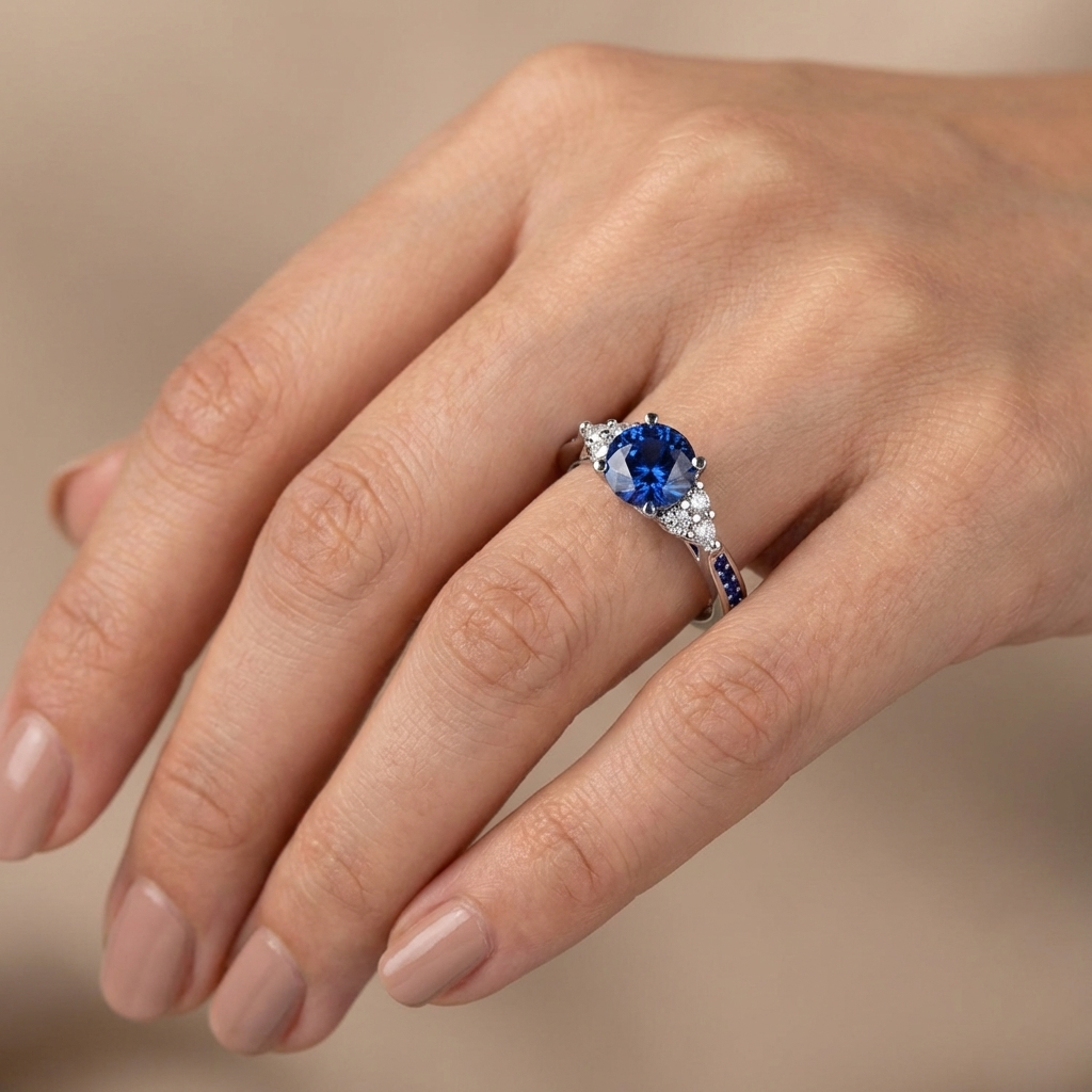 Cherished Blue Crystal Ring
