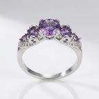 Lavender Zirconia Infinity Ring