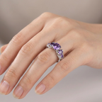 Lavender Zirconia Infinity Ring