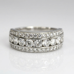 Silver Zirconia Stack Ring