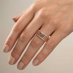 Proud Grandma Inlaid Zirconia Ring