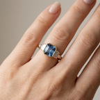 Blue Sapphire Fortress Ring
