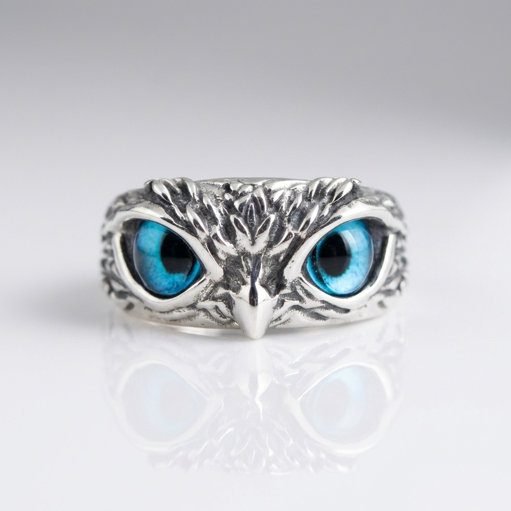Elegant Owl Statement Ring