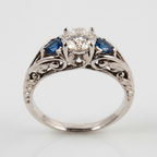 Antique Wild Sapphire Ring