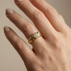 Antique Zirconia Statement Ring