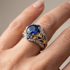 Royal Blue and Gold Ring