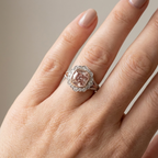 Rose Vintage Zirconia Ring