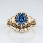 Vintage Sapphire Golden Ring