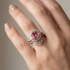 Pink Zirconia Empress Ring