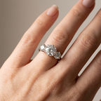 Trio Star Zirconia Ring