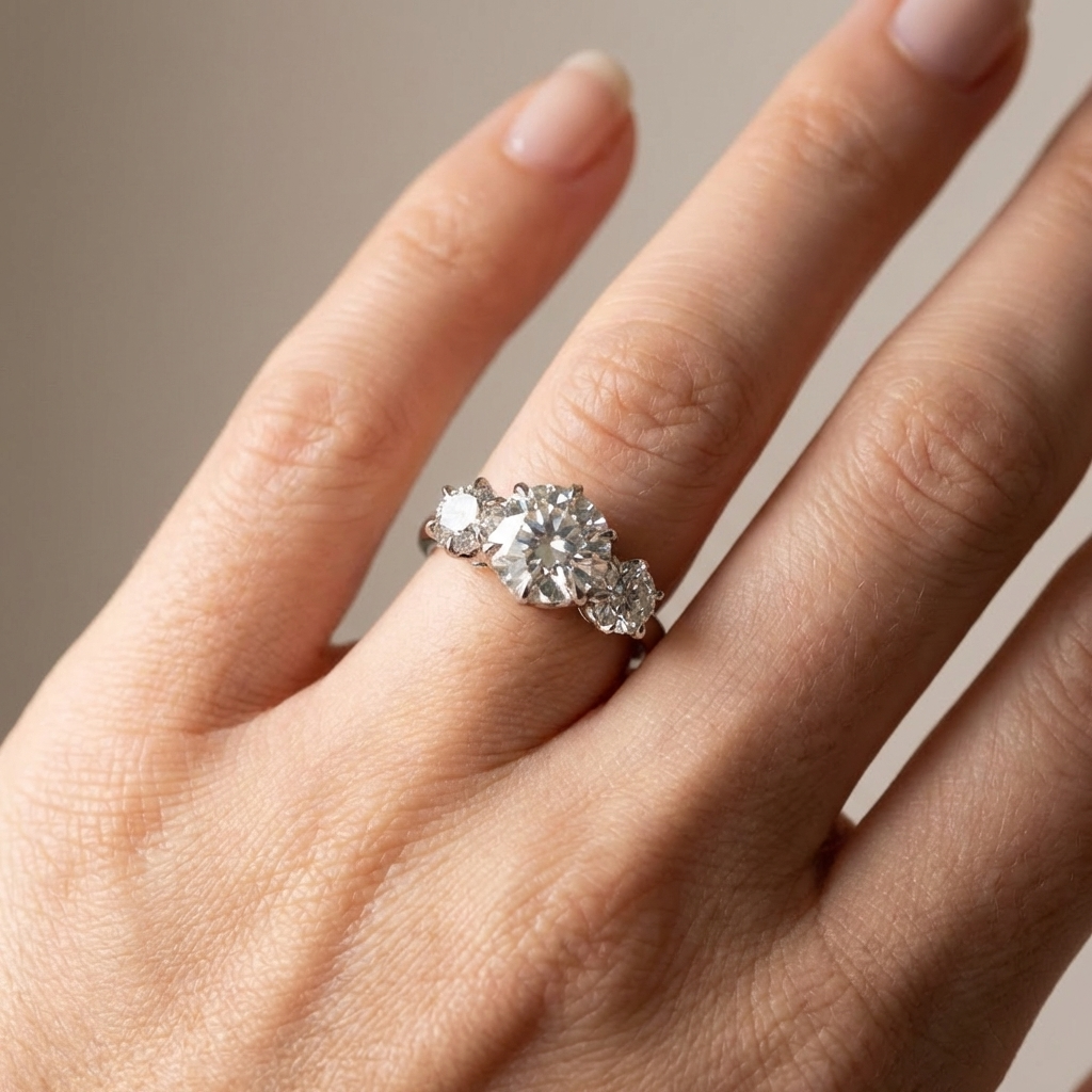 Trio Star Zirconia Ring
