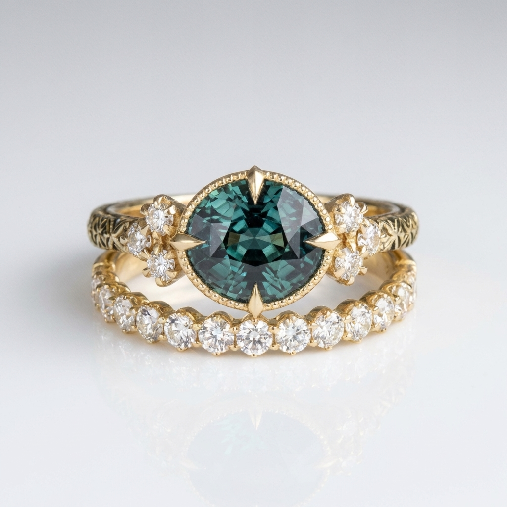 Green Treasure Stella Ring