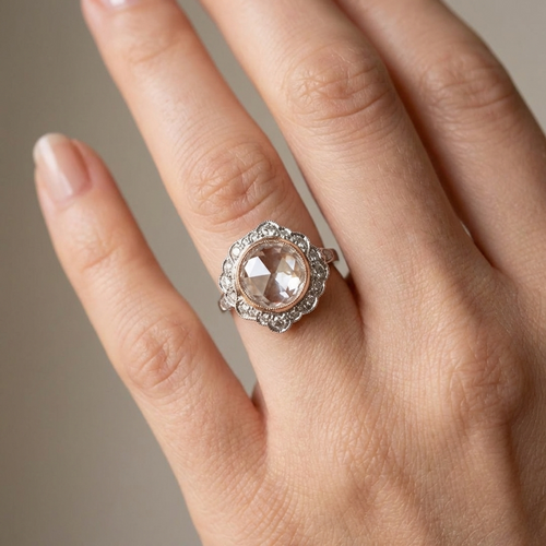 Antique Pearl Crown Ring