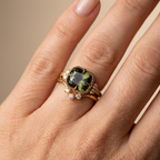 Forest Gold Zirconia Ring