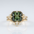 Forest Gold Zirconia Ring