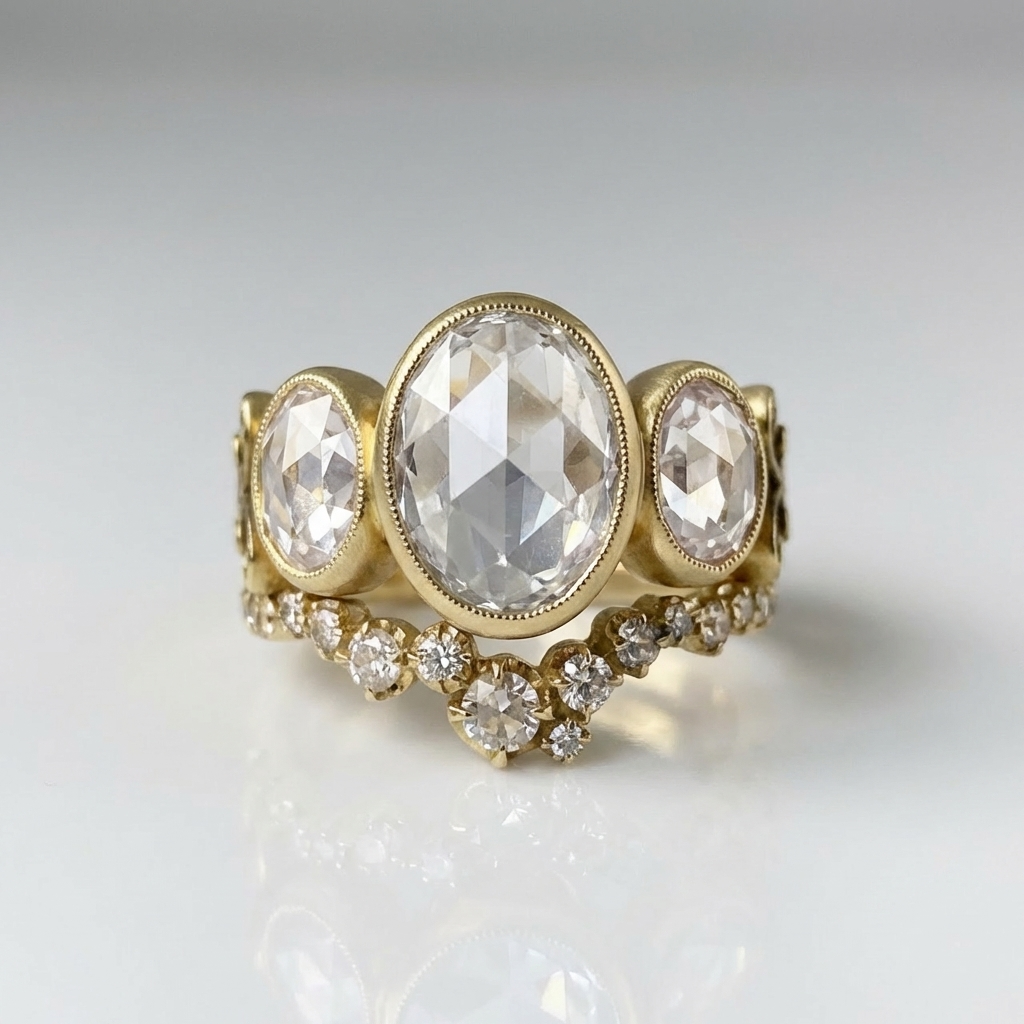 Trio Ovals Opal Ring