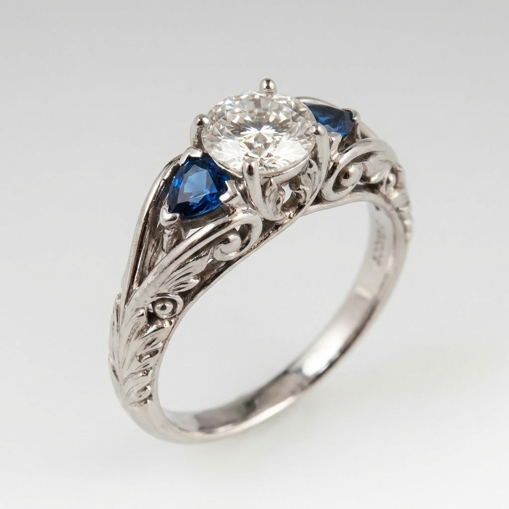Antique Wild Sapphire Ring