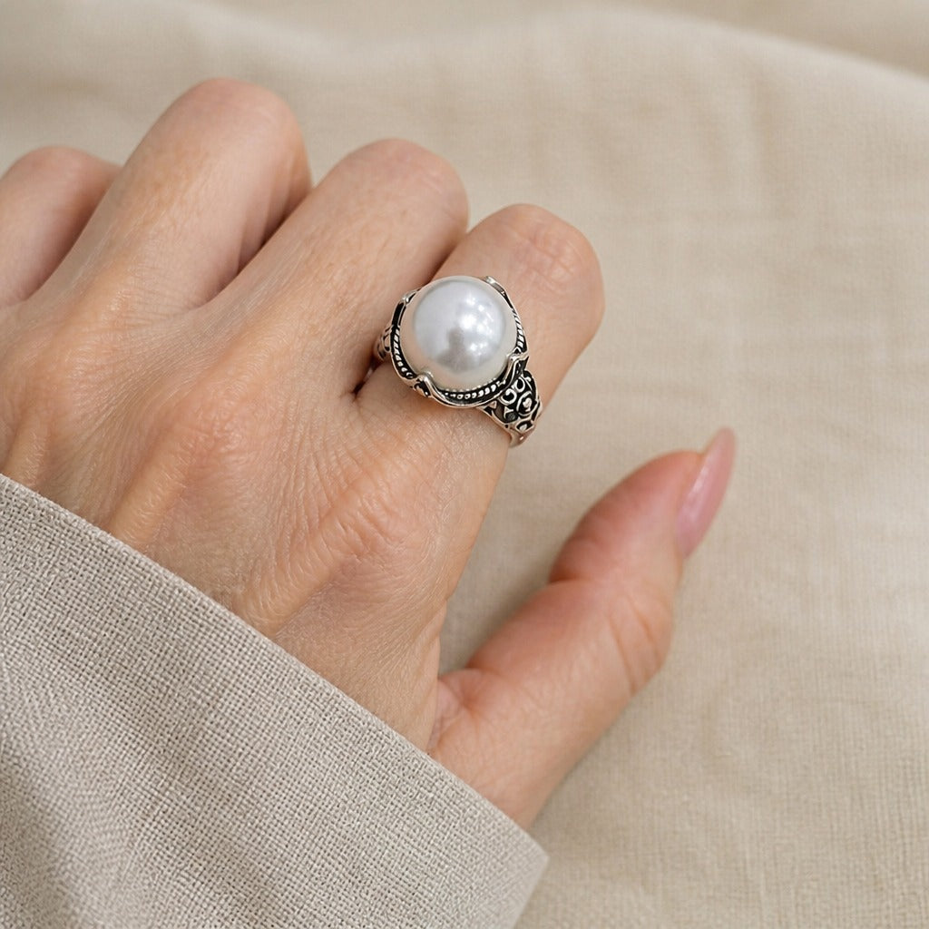 Vintage Baroque Pearl Ring