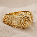 Golden Rose Couture Ring