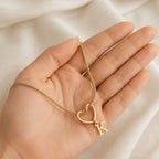 Evermore Heart Initial Necklace