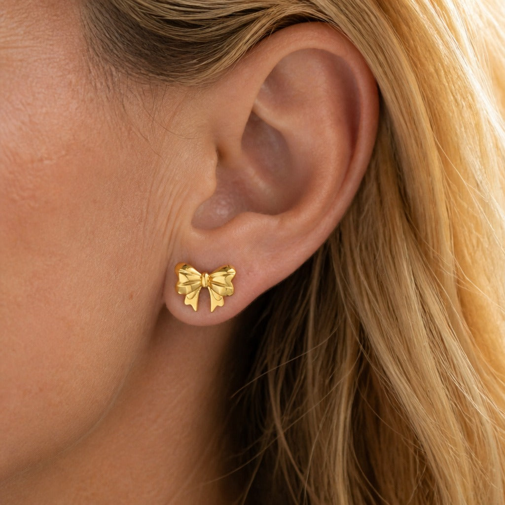 Seraphina Petite Bow Earrings